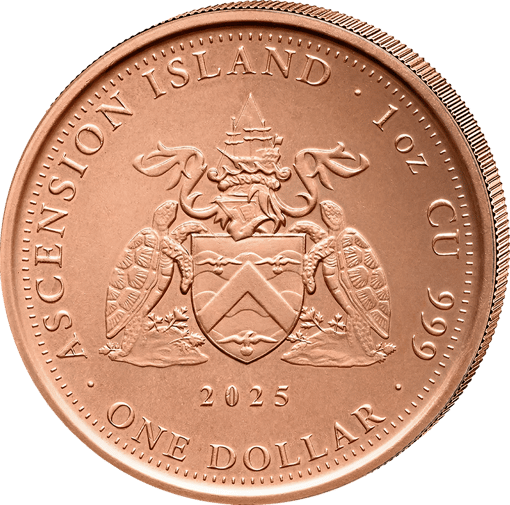 1 Unze Kupfer Ascension Island 2025