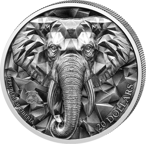1 Unze Silber Elefant 2026 (Auflage: 1.000 | Prisma | Polierte Platte)