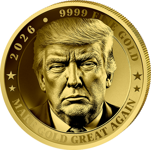 1/200 Unze Gold Donald Trump 2026 (Auflage: 5.000 | Polierte Platte)