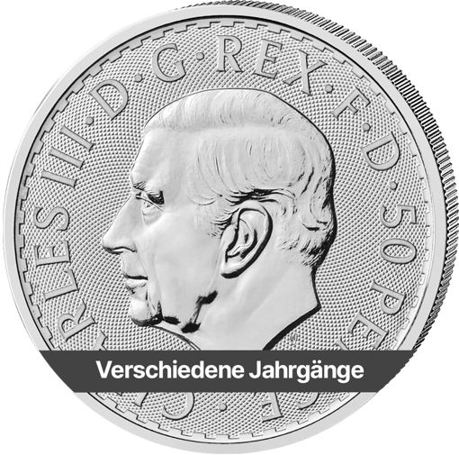 1/4 Unze Silber Britannia (verschiedene Jahrgänge)
