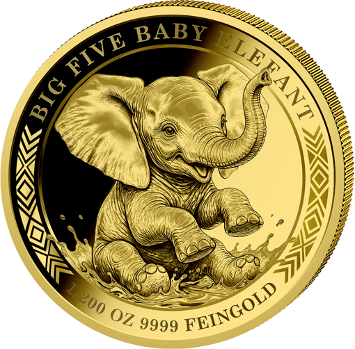 1/200 Unze Gold Baby Elefant 2026 (Auflage: 1.000 | Polierte Platte)