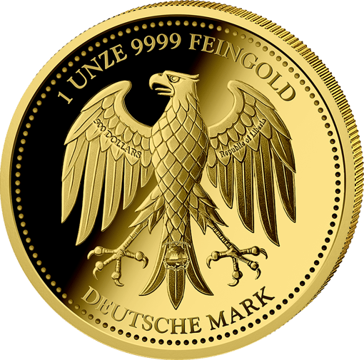 1 Unze Gold Deutsche Mark 2026 (Auflage: 99 | Polierte Platte)