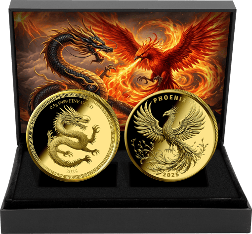 Legenden des Feuers Kleingold Set (Auflage: 80 | Polierte Platte)