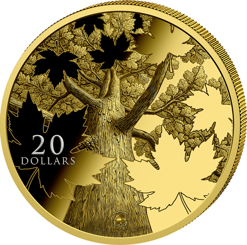 1 Unze Silber Triple Maple Leaf Holo Edition 2026 (Auflage: 100 |Hologramm | teilvergoldet | Polierte Platte)