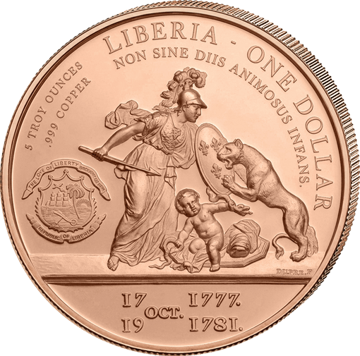 5 Unze Kupfer Libertas Americana 2026 (Lady Liberty Series | Auflage: 5.000 | Polierte Platte)