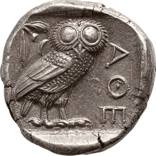 Antike Silber Tetradrachme (440-404 vor Christus)