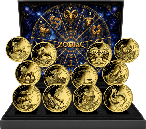 Sternzeichen 0,5g Gold Set 2026 (Auflage: 99 | Polierte Platte)