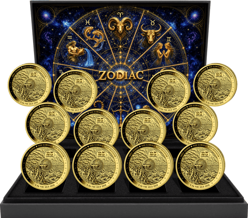 Sternzeichen 0,5g Gold Set 2026 (Auflage: 99 | Polierte Platte)
