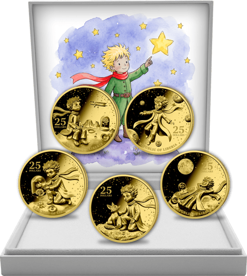 Gold Kleiner Prinz Set 2026 (Auflage: 250 | Polierte Platte)