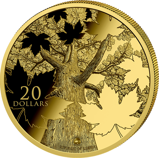 1 Unze Silber Kanada Triple Maple Leaf Bornit 2026 (Auflage: 100 | Vergoldet | Polierte Platte)