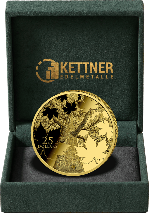 1g Gold Triple Maple Leaf 2026 (Auflage: 1.000 | Polierte Platte)