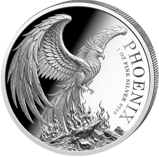 1 Unze Silber Phönix 2026 (Auflage: 1.000 | Polierte Platte)