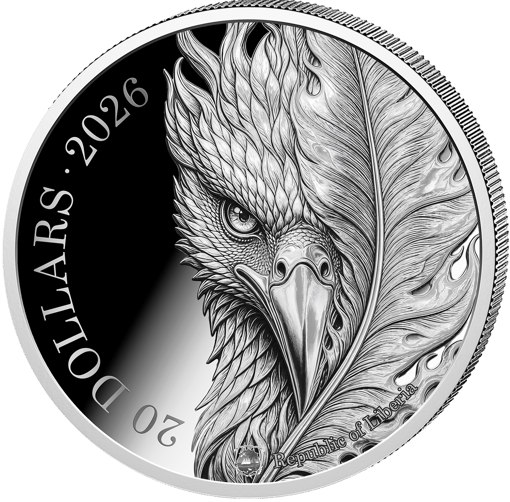 1 Unze Silber Phönix 2026 (Auflage: 1.000 | Polierte Platte)
