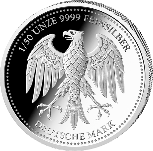 1/50 Unze Silber Deutsche Mark 2026 (Polierte Platte)