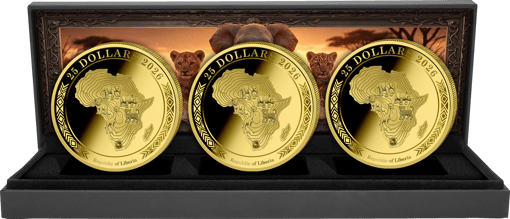 African Baby Big Five – 3-Coin Gold Set 2026 (Mintage: 250 | Proof)