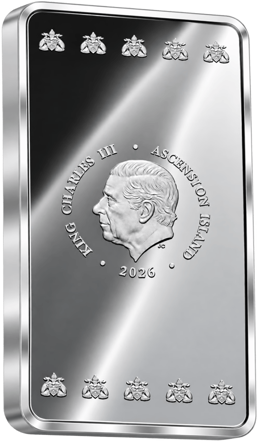 1kg Silber Münzbarren Ascension Island