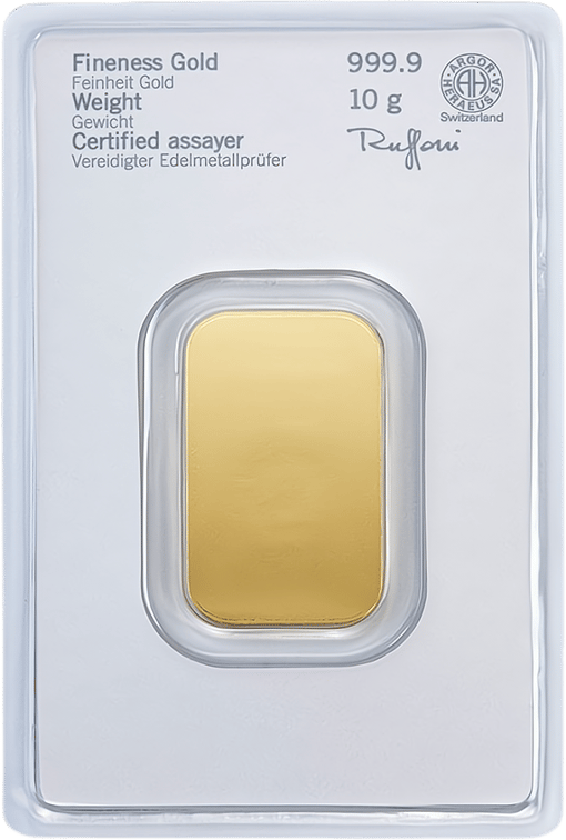 10g Goldbarren Heraeus