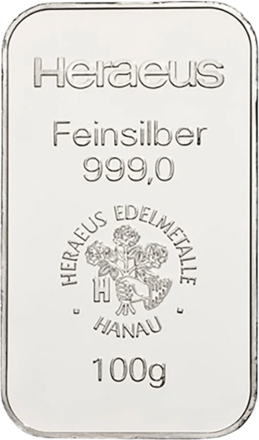Zilverbaar 100g (diverse fabrikanten)