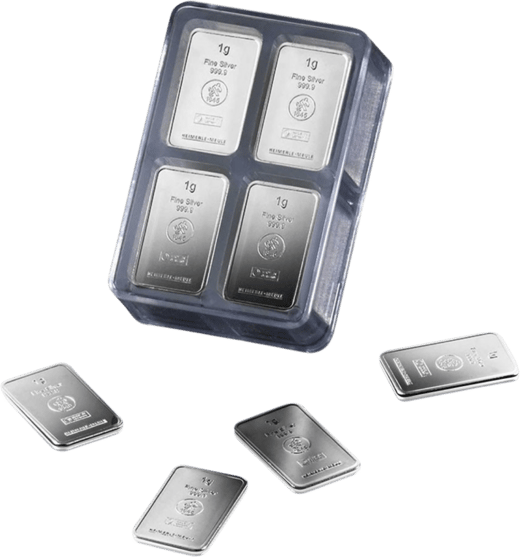 Heimerle + Meule, 100 × 1 g, UnityBox silver