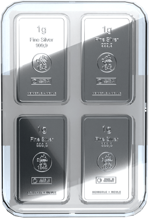 Heimerle + Meule, 50 × 1 g, UnityBox Silver