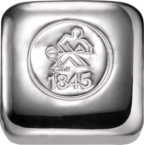 50g Silver Bar Heimerle und Meule (cast)