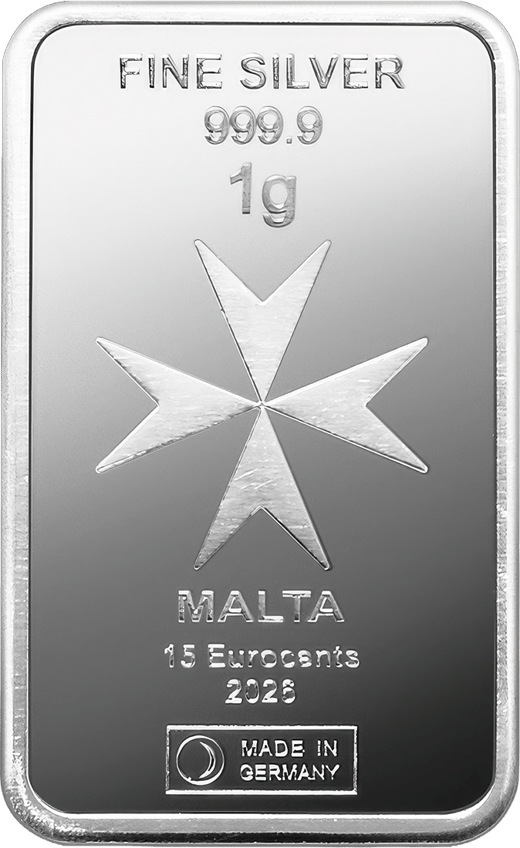 MALTA CoinBar, 1 g, CoinBar Card