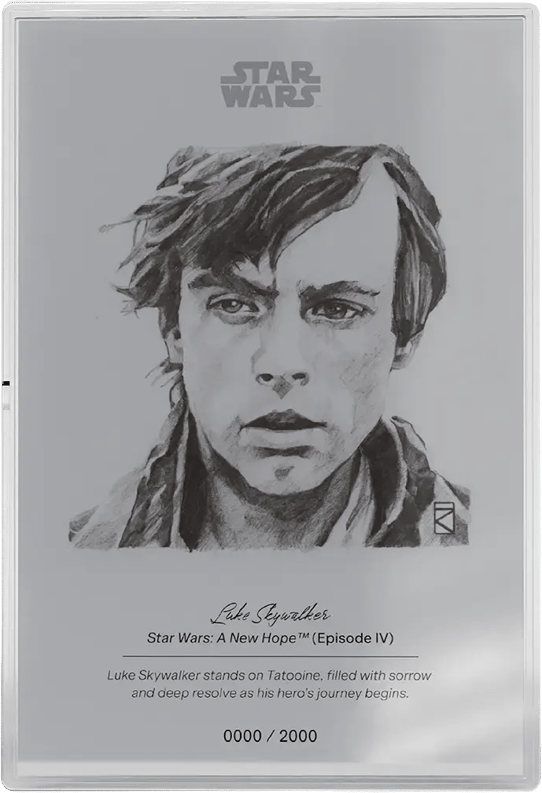 5g Silber Münznote Star Wars Sketch Art Luke Skywalker 2026