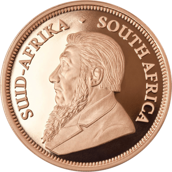 Seite mit dem Porträt von Paul Kruger und der Umschrift SUID-AFRIKA SOUTH AFRICA
