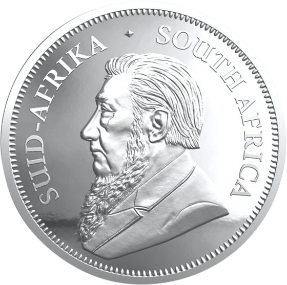 Seite mit dem Porträt von Paul Kruger und der Umschrift SUID-AFRIKA SOUTH AFRICA