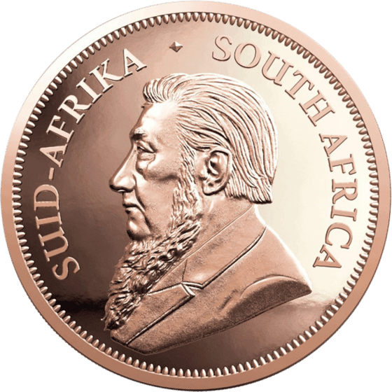 Seite mit dem Porträt von Paul Kruger und der Umschrift SUID-AFRIKA SOUTH AFRICA