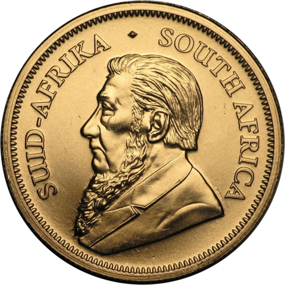 Seite mit dem Porträt von Paul Kruger und der Umschrift SUID-AFRIKA SOUTH AFRICA