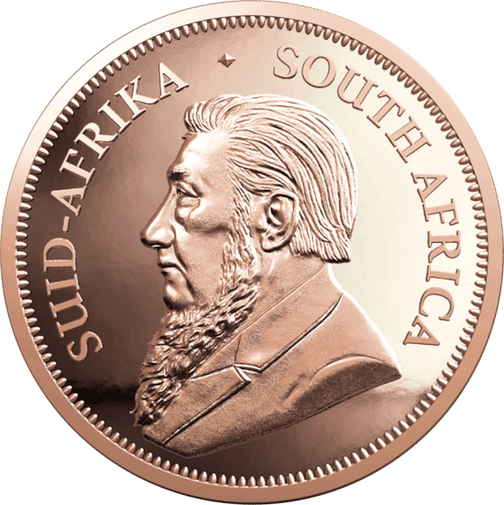 Seite mit dem Porträt von Paul Kruger und der Umschrift SUID-AFRIKA SOUTH AFRICA