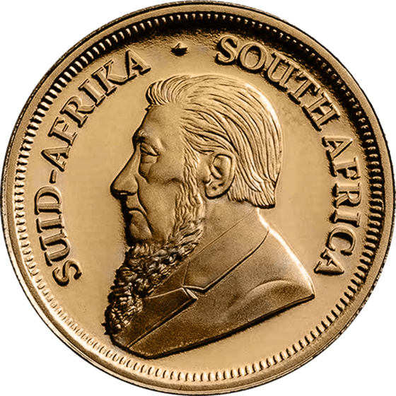 Seite mit dem Porträt von Paul Kruger und der Umschrift SUID-AFRIKA SOUTH AFRICA