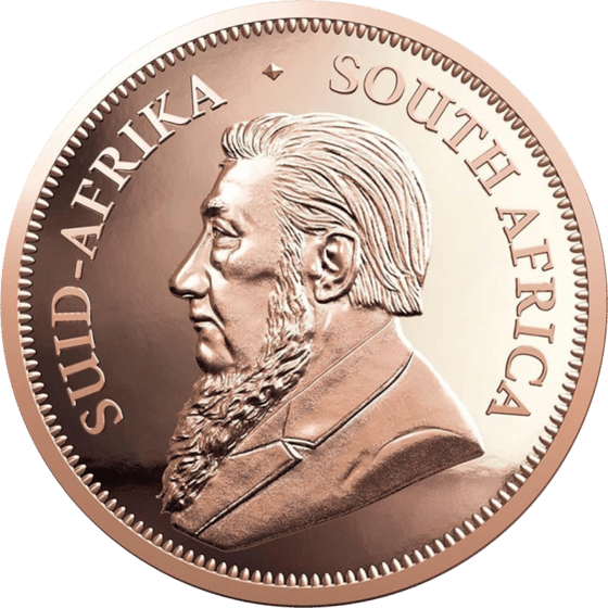 Seite mit dem Porträt von Paul Kruger und der Umschrift SUID-AFRIKA SOUTH AFRICA
