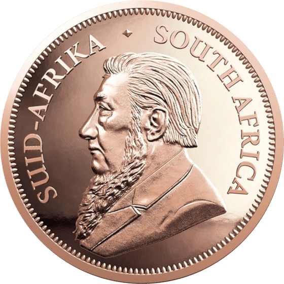 Seite mit dem Porträt von Paul Kruger und der Umschrift SUID-AFRIKA SOUTH AFRICA