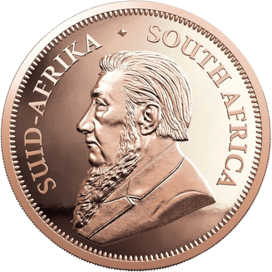Side with the portrait of Paul Kruger and the legend SUID-AFRIKA SOUTH AFRICA