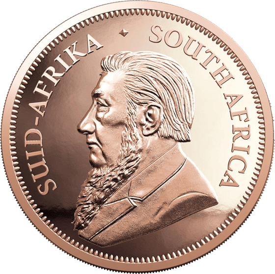 Seite mit dem Porträt von Paul Kruger und der Umschrift SUID-AFRIKA SOUTH AFRICA