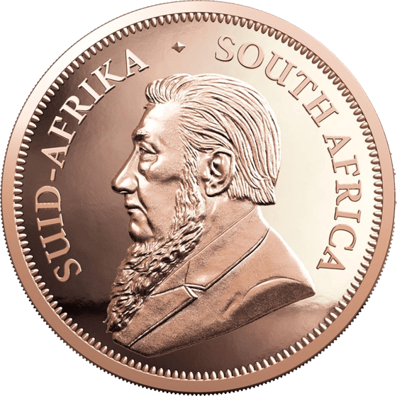 Seite mit dem Porträt von Paul Kruger und der Umschrift SUID-AFRIKA SOUTH AFRICA