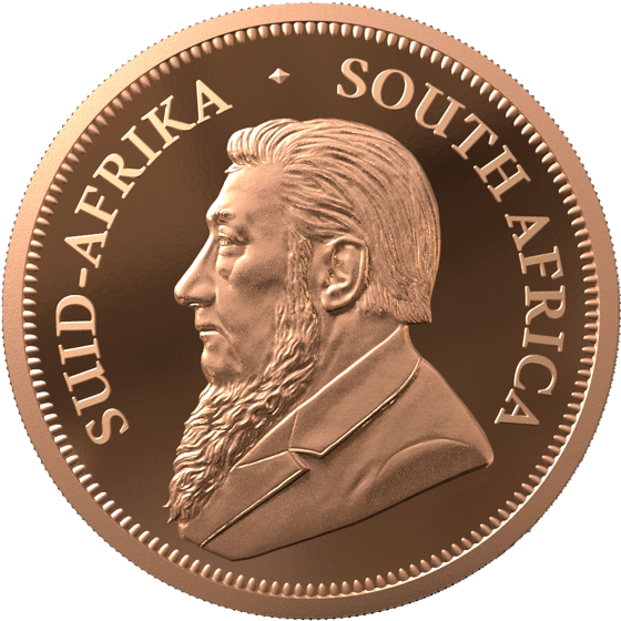 Side with the portrait of Paul Kruger and the legend SUID-AFRIKA SOUTH AFRICA