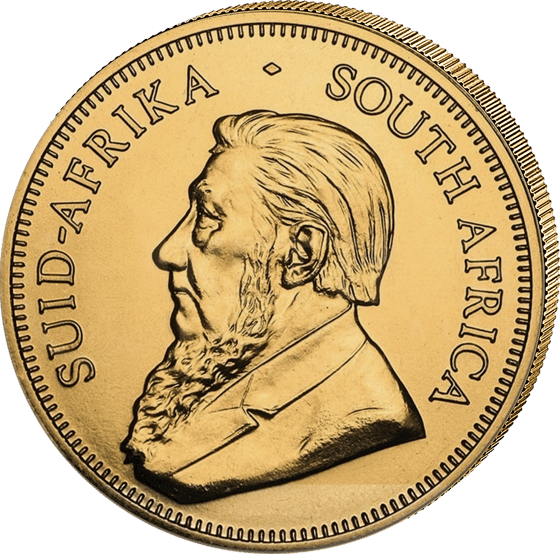 Lado con el retrato de Paul Kruger y la leyenda SUID-AFRIKA SOUTH AFRICA