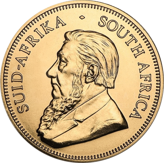 Lado con el retrato de Paul Kruger y la leyenda SUID-AFRIKA SOUTH AFRICA
