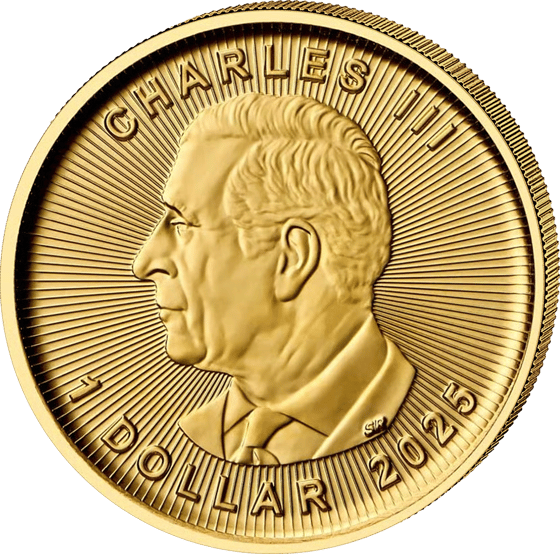 Seite mit dem Porträt von König Charles III., darunter Nennwert und Jahr