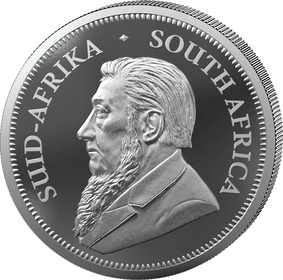Seite mit dem Porträt von Paul Kruger und der Umschrift SUID-AFRIKA SOUTH AFRICA
