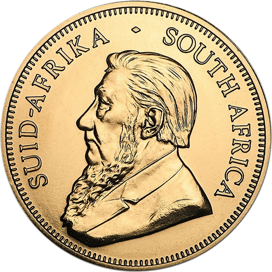 Side with the portrait of Paul Kruger and the legend SUID-AFRIKA SOUTH AFRICA