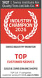 SIQT-Siegel „Industry Champion“ 2026 - Top Customer Service (Schweizer Branchenmonitor)