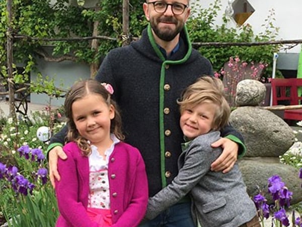 Harald Nindl mit Familie