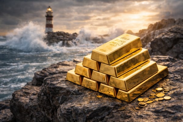 Gold kein sicherer Hafen mehr? Oder warnt hier ein System, das selbst ins Wanken geraten ist?