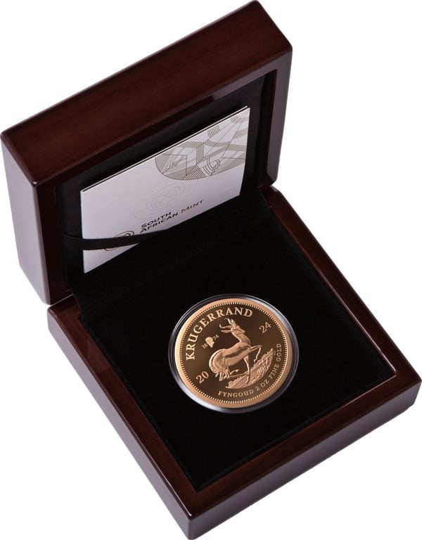 Burgers Pond Krügerrand im Holz-Etui