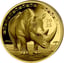 0,5g Gold African Animals Nashorn 2025 (Auflage: 5.000 | Polierte Platte)