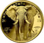 0,5g Gold African Animals Elefant 2025 (Auflage: 5.000 | Polierte Platte)